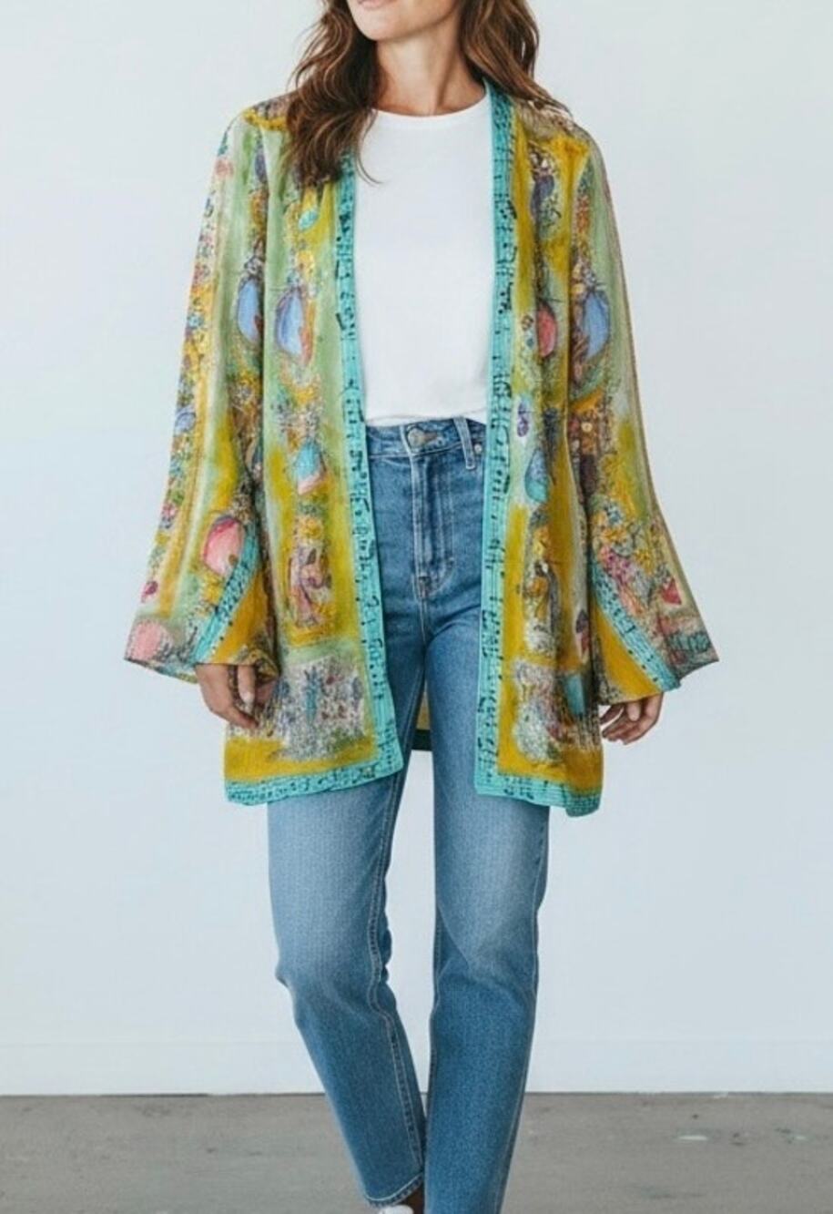 Vintage Emanuel Ungaro Parallèle Sheer Silk Lightweight Jacket size 4